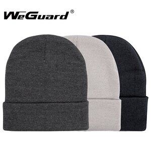 Wram Winter Hats Unisex Adult Classic Knit Cuffed Plain Cap - Beige